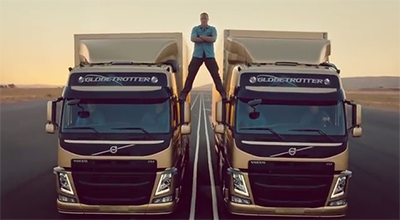 Жан-Клод ван Дамм снялся в ролике Volvo Trucks под названием "Непревзойденный шпагат"!